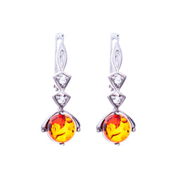 Baltic Amber Earrings E02SC0016a