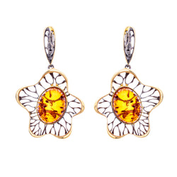 Baltic Amber Earrings E02RC0001a