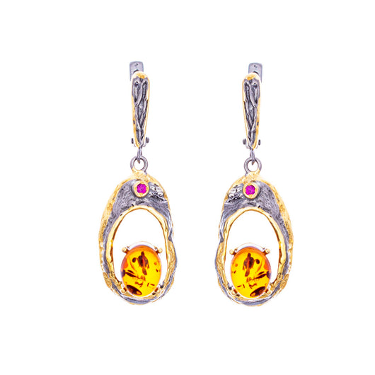 Baltic Amber Earrings E02RC0010a