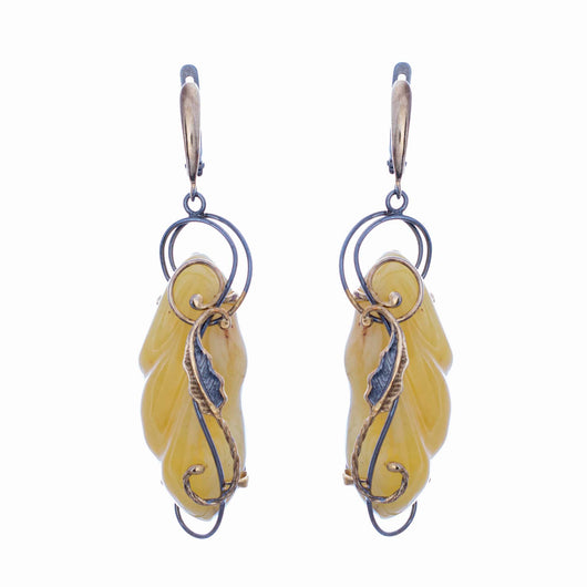 Baltic Amber Earrings E02RY0001a