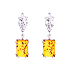 Baltic Amber Earrings E02SC0015a